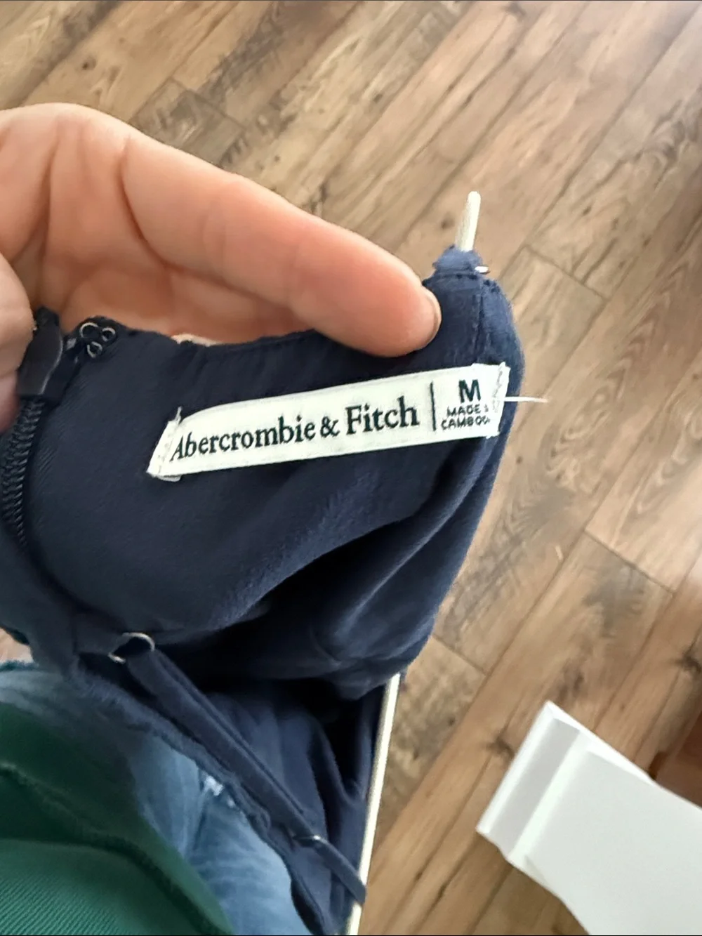 Abercrombie & Fitch Navy Blue Maxi Slip Dress